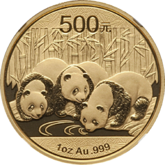 AU 1 Oz Panda 500 yuan 2013 2