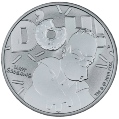 Ag 1 Ounce 2019 Simpsons Homer Simpson Tuvalu