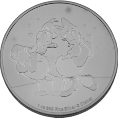 Ag 1 Ounce 2021 Disney Donald en Daisy Niue