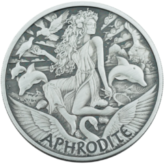 Ag 1 Ounce 2022 Aphrodite Gods of Olympus Tuvalu
