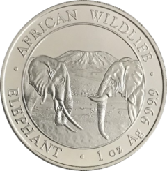 Ag 1 Oz African Wildlife Elephant 2020
