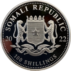 Ag 1 Oz African Wildlife Elephant 2022 2