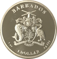 Ag 1 Oz Barbados Seahorse 2019 2