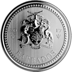 Ag 1 Oz Barbados Tident 2017 2