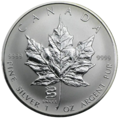 Ag 1 Oz Maple Leaf Snake Privy Mark 2001