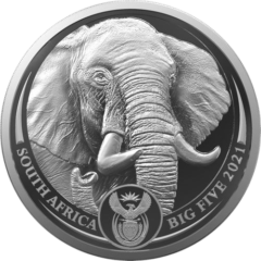 Ag 1 Oz The Big Five Elephant 2021 2