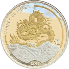 Ag 1 Oz Year of the dragon 2012 Kameroen