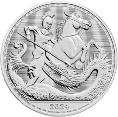 Ag 1 Oz st George and the dragon 2024