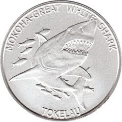 Ag 1 Oz white shark tokelau 2015