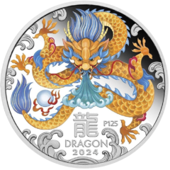 Ag 1 Oz year of the dragon 2024