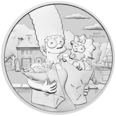Ag 1 ounce 2021 Simpsons Marge and Maggie Tuvalu