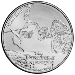 Ag 1 ounce 2022 Pirates of the Caribbean Silent Mary Niue