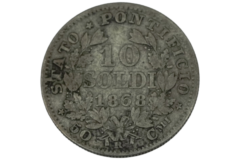 Ag 10 Soldi 1868 Vaticaanstad