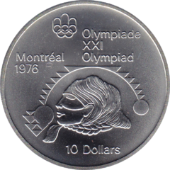 Ag 10 dollar Olympiade Montréal shotput