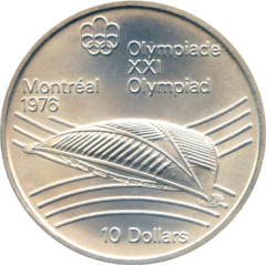 Ag 10 dollar Olympiade Montréal velodrome