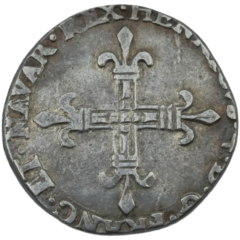 Ag 14 Ecu 1589 1610 Henri IV