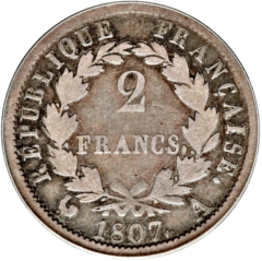 Ag 2 Franc Napoleon 2