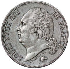 Ag 2 Francs Louis XVIII