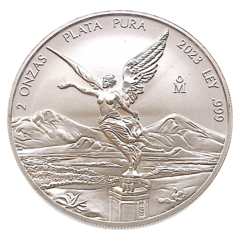 Ag 2 Oz Plata Pura FRONT