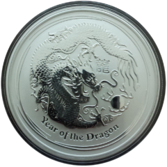 Ag 2 Oz Year of the dragon 2012