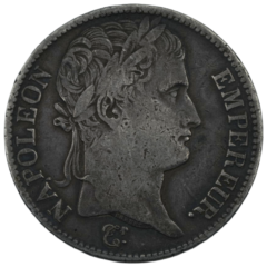 Ag 5 Francs 1813 H Napoleon