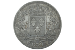 Ag 5 Francs 1829 W Charles X