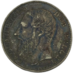 Ag 50 centimes 1886 Léopold II