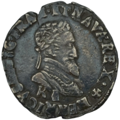 Ag Demi Franc 1604 K Henri IV 1