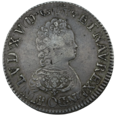 Ag Ecu 1716 Lodewijk XV Navarre