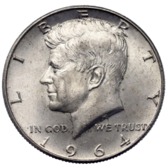 Ag Half Dollar Kennedy 1964 2