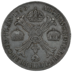 Ag Kroonthaler 1796 M Francis II
