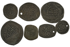 Ag lot 12 Dirhama uit de Alouitische periode 1
