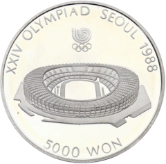 Ag 1988 Olympics 5000 Won South Korea Stadium removebg preview