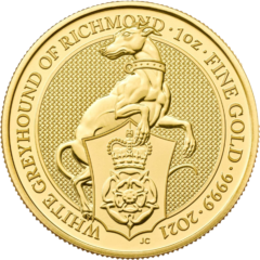 Au 1 Oz White Hound Of Richmond 2021
