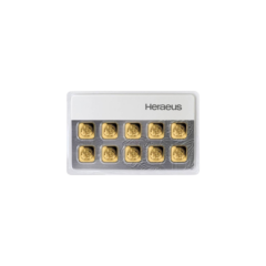 Au 10 gram Multibar Heraeus 31