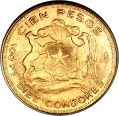 Au 100 Pesos Chile 2