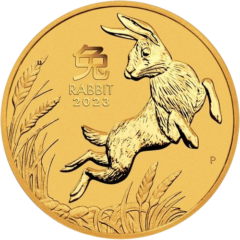 Au 1 10 Oz year of the rabbit 2023