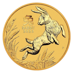 Au 1 4 Oz year of the rabbit 2023 2