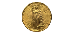 Au 20 Dollars Saint Gaudens 1924 Front Photoroom