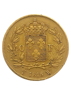Au 40 Fr Louis XVIII BACK 1