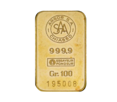 Au Argor Heraus 100 gram 22