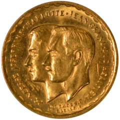 Au 20 Francs Luxemburg Huwelijk Joséphine Charlotte en Jean