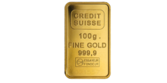 Credit Suisse Gold Bar 100g Front Photoroom