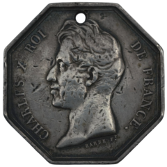Medaille Charles X Guadeloupe 1