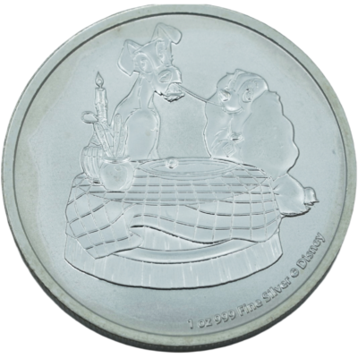Ag 1 Ounce 2022 Lady en de Vagebond Niue