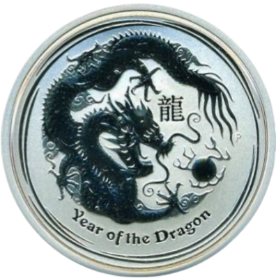 Ag 1 2 Oz Year of the dragon 2012