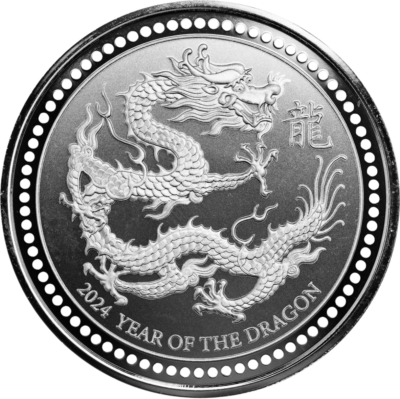 Ag 2 Oz Year of the dragon 20242