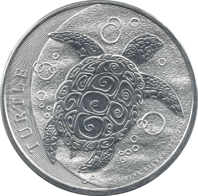 Ag 2 Oz hawksbill turtle 2015