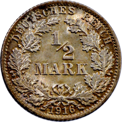 Ag halve mark 1905 1919 r