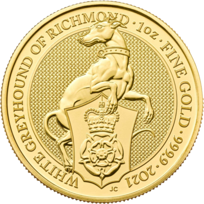 Au 1 Oz White Hound Of Richmond 2021